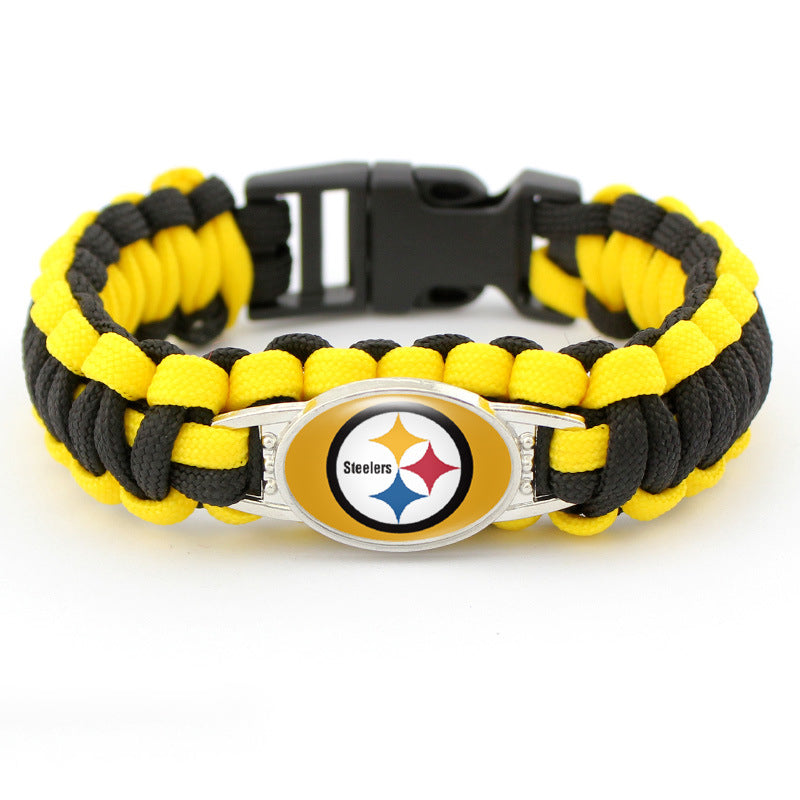Pittsburgh Steelers snap clasp bracelet product image 1