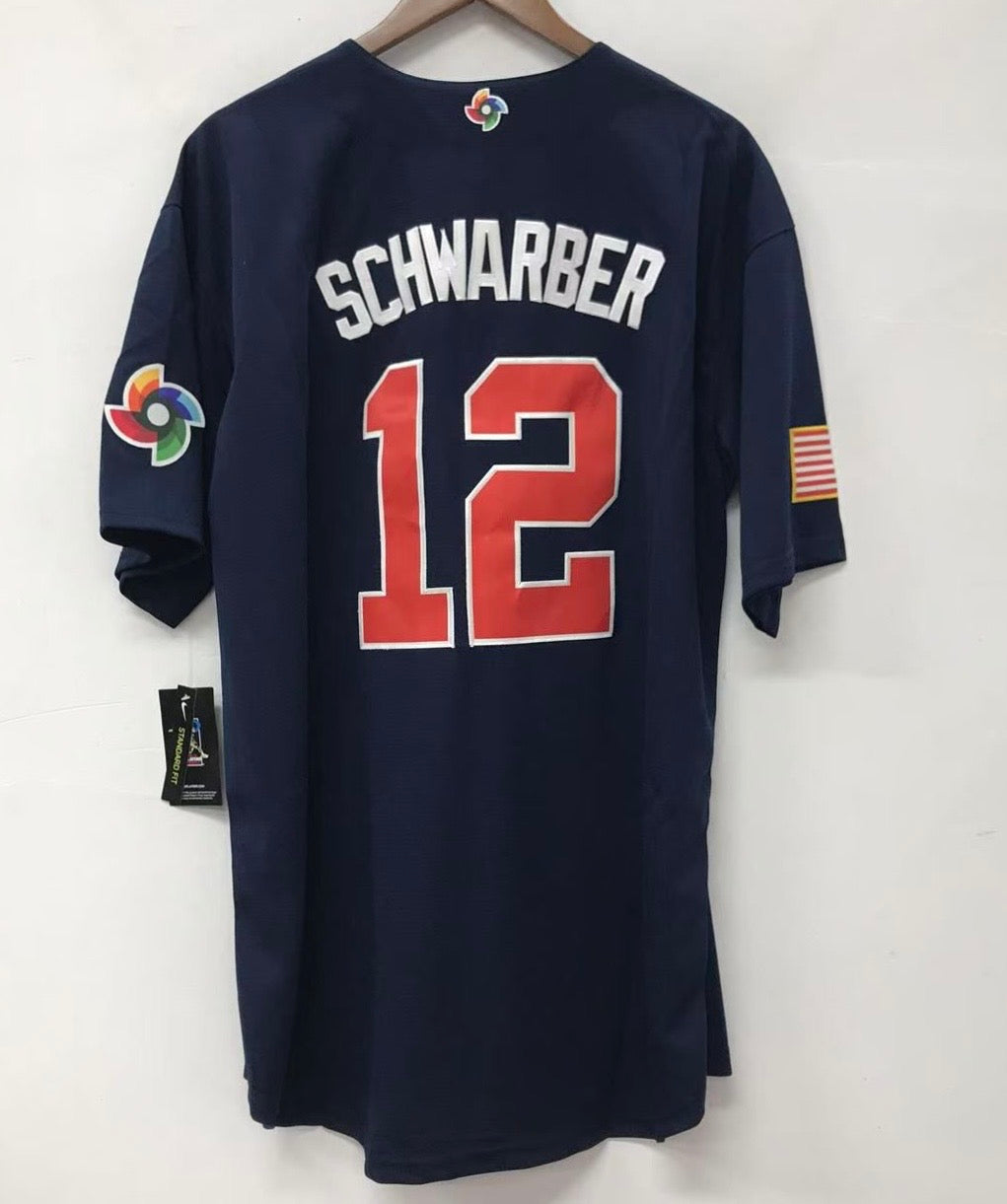Kyle Schwarber Team USA Baseball Jersey Nike blue product image 2