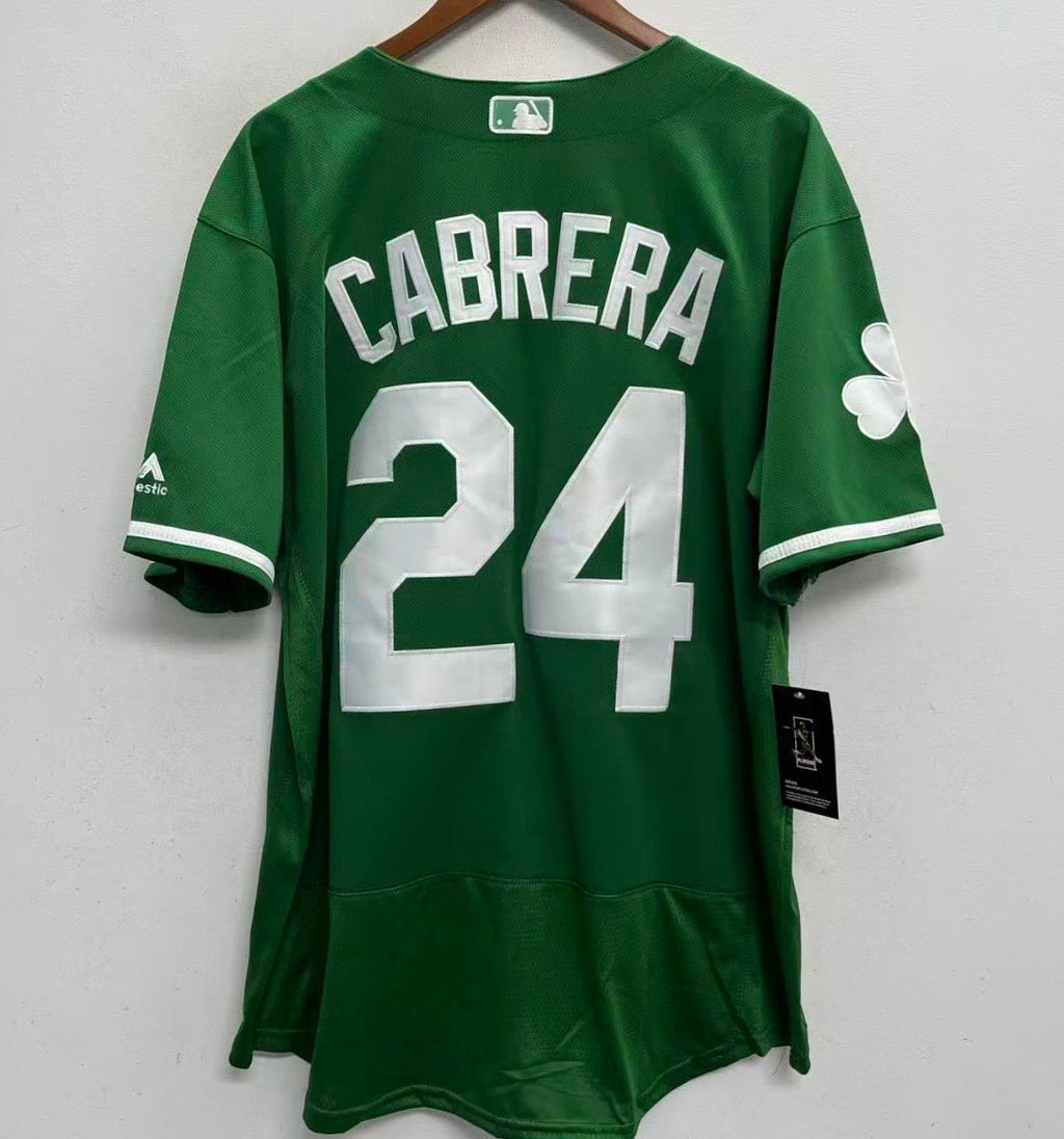Miguel Cabrera Detroit Tigers St. Patrick’s Day Green Jersey product image 2