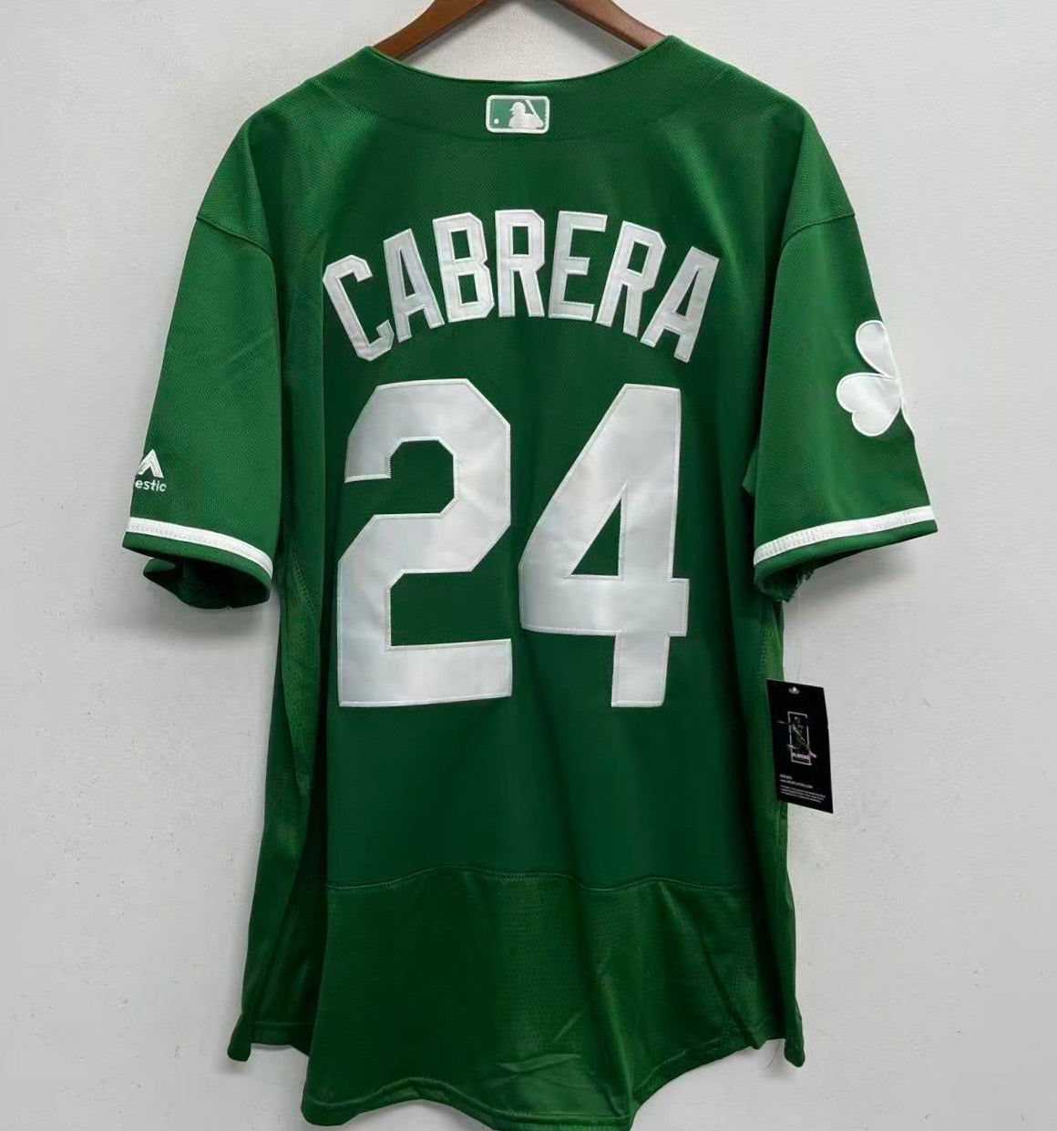 Miguel Cabrera Detroit Tigers St. Patrick’s Day Green Jersey product image 2