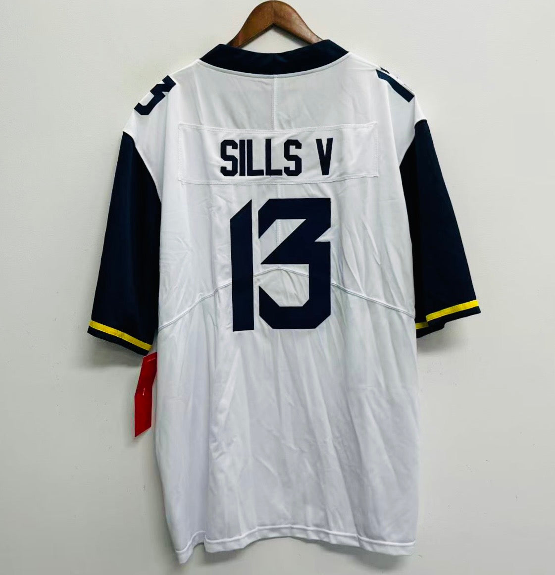 David Sills West Virginia Mountaineers Jersey white product image 2