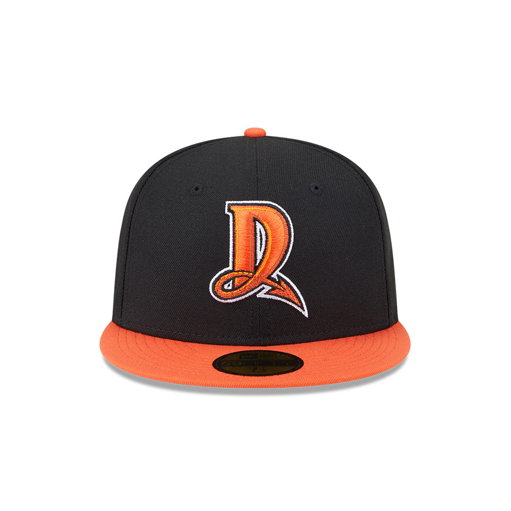 Dayton Dragons MiLB New Era Men Black/Orange 59Fifty Alternate Authentic Collection Fitted Hat product image 3, provided for