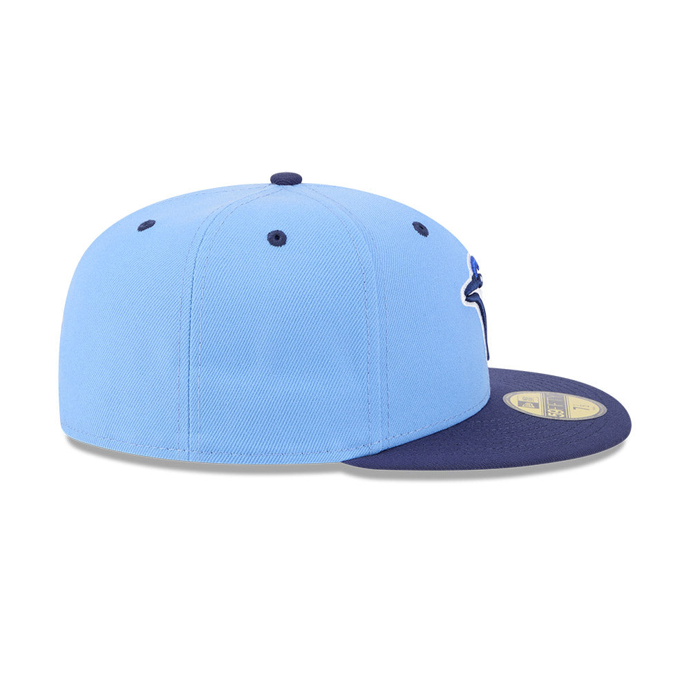 Dunedin Blue Jays MiLB New Era Men Light Blue/Navy 59Fifty Authentic Collection Fitted Hat product image 6, provided for