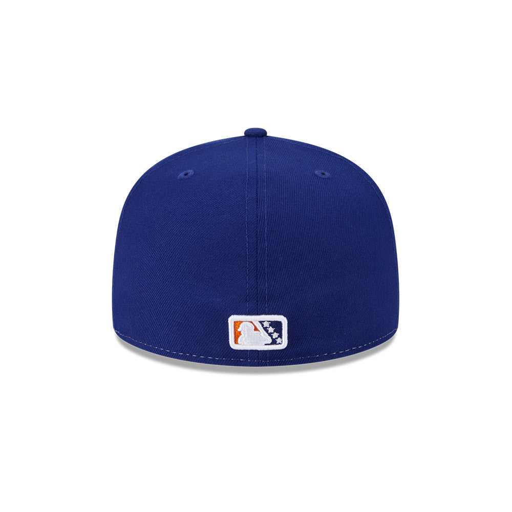 Durham Bulls MiLB New Era Men White/Orange 59Fifty Authentic Collection Fitted Hat product image 2, provided for visual