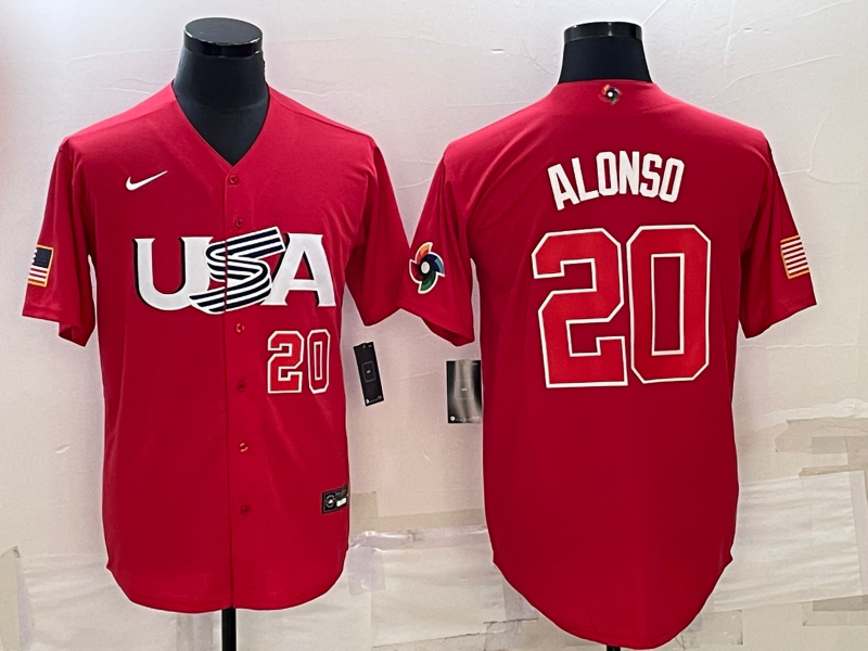Pete Alonso Team USA Baseball jersey Nike Red product image 1