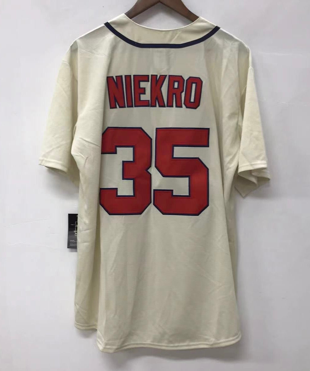Phil Niekro Atlanta Braves Official MLB Majestic Jersey product image 2