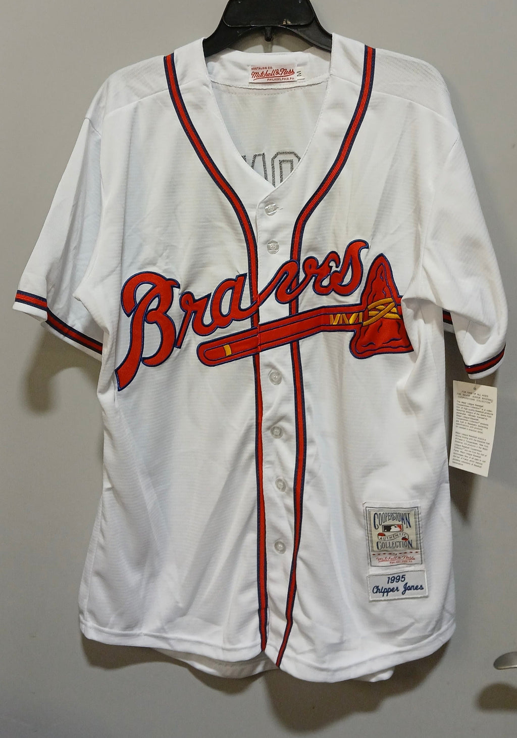 Chipper Jones 1995 Atlanta Braves Mitchell & Ness jersey product image 2
