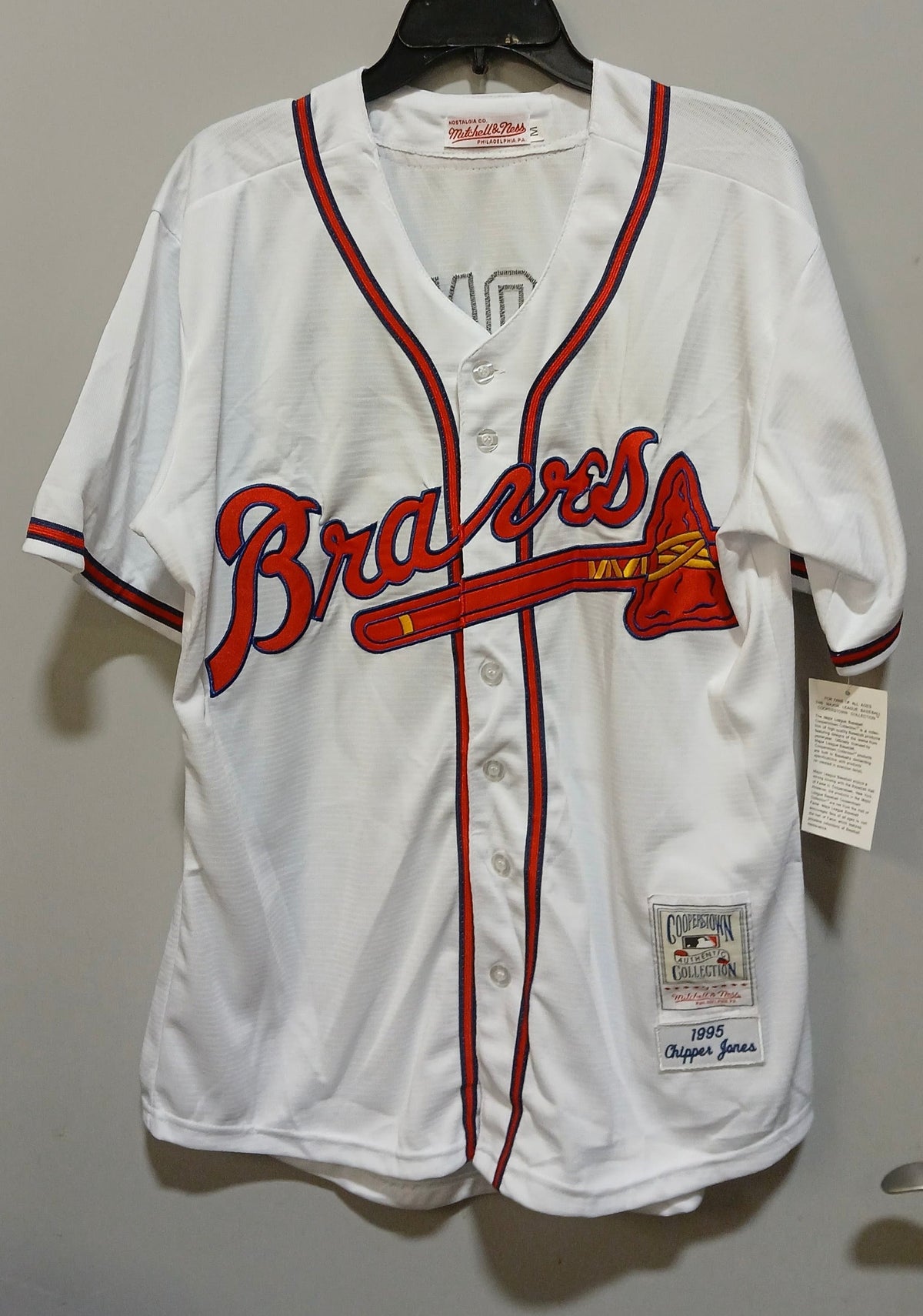 Chipper Jones 1995 Atlanta Braves Mitchell & Ness jersey product image 2