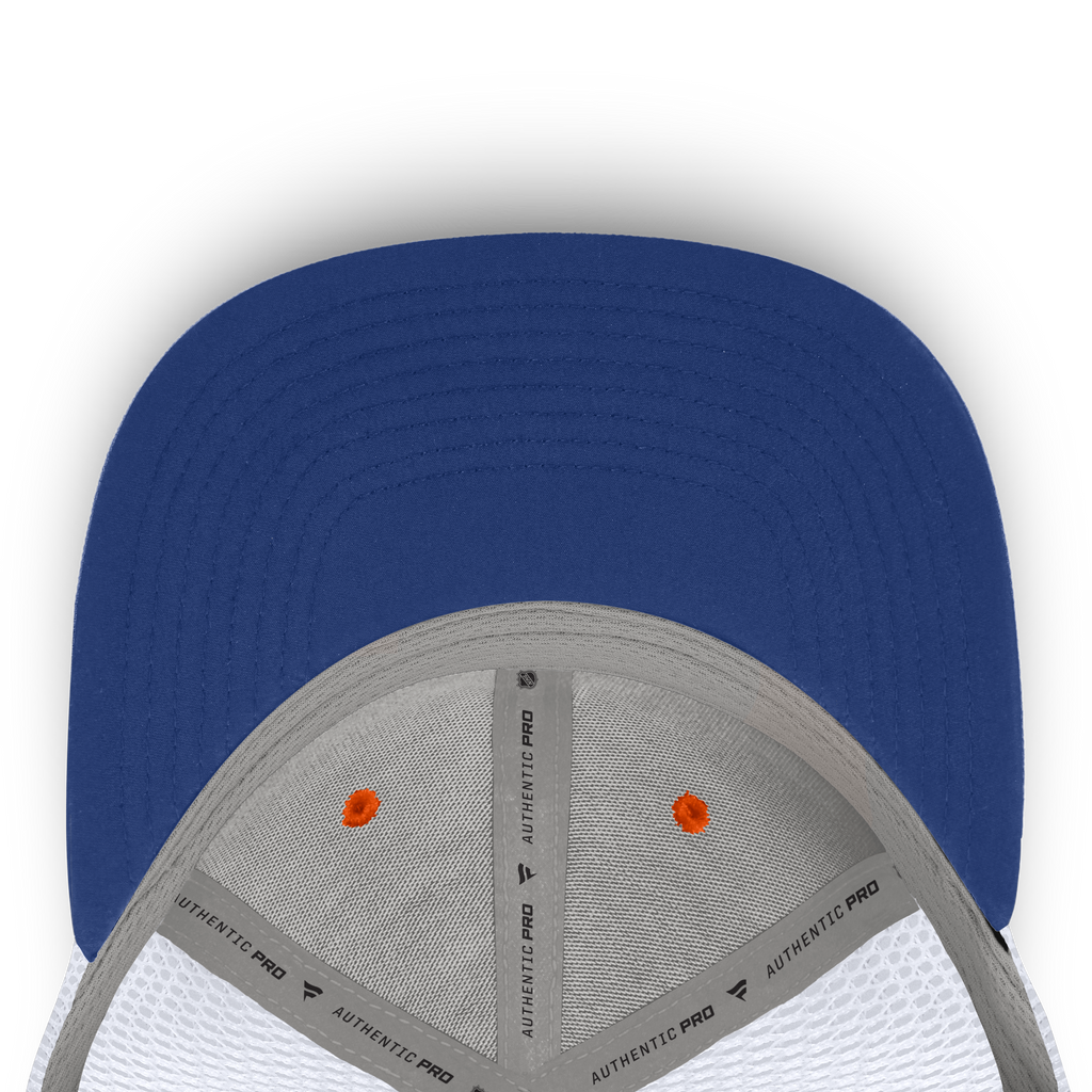 Edmonton Oilers NHL Fanatics Branded Men Orange/White Authentic Pro Rink Trucker Snapback product image 5, provided for