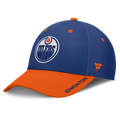Edmonton Oilers NHL Fanatics Branded Men Royal Blue/Orange Authentic Pro Rink Stretch Fit Hat product image 1, provided for