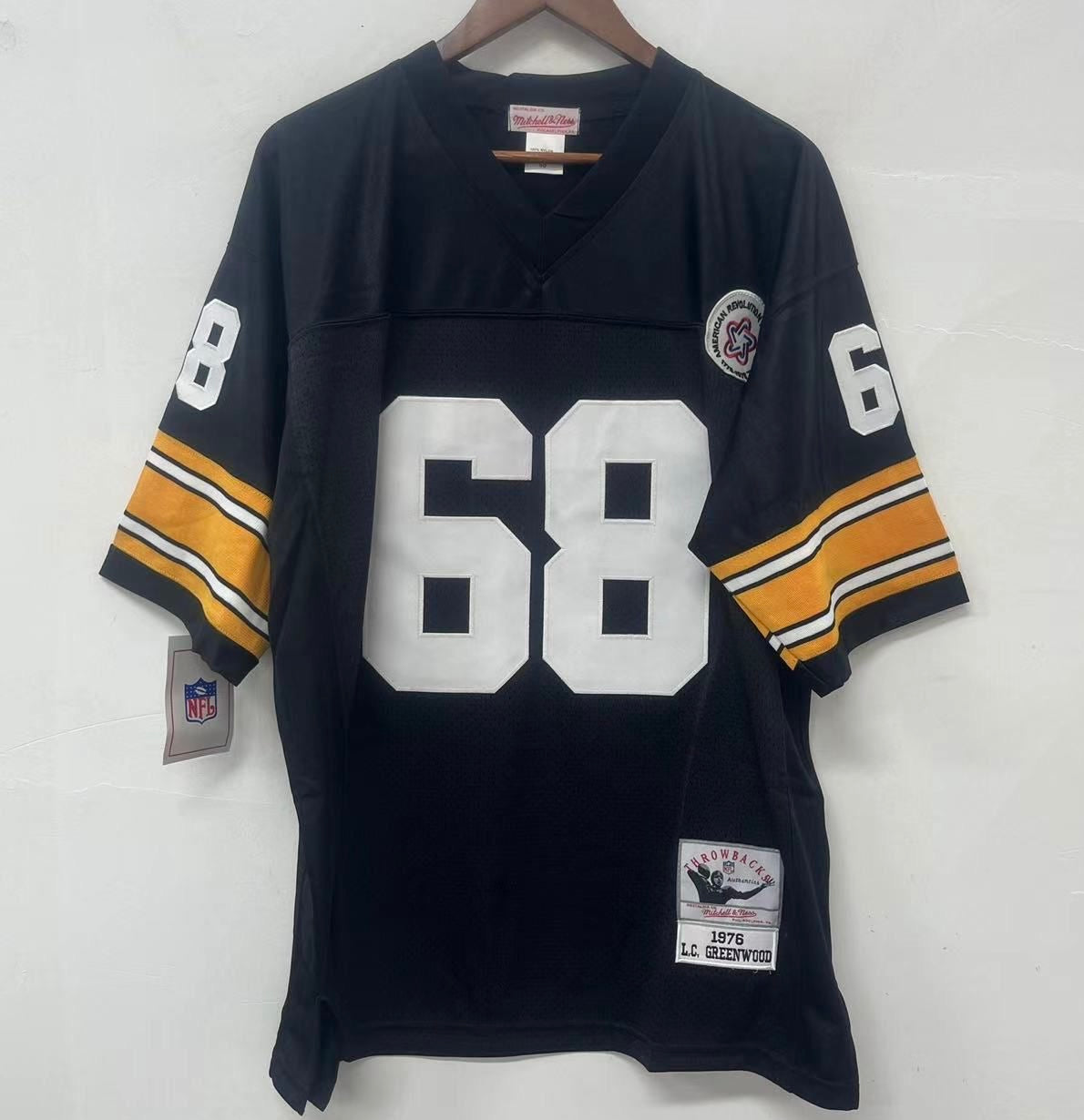 L.C. Greenwood Pittsburgh Steelers Jersey black Mitchell & product image 3