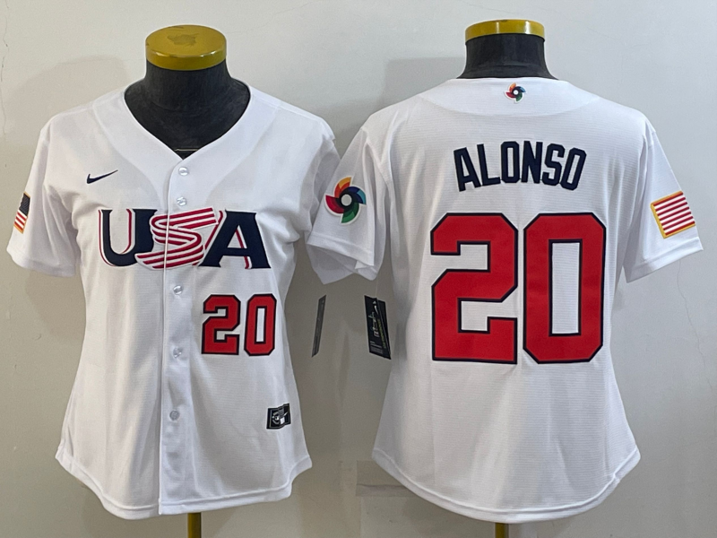 Pete Alonso Team USA Baseball jersey Nike White product image 1