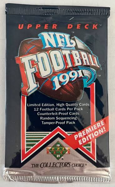1991 Upper Deck Football wax box 36 packs product image 2