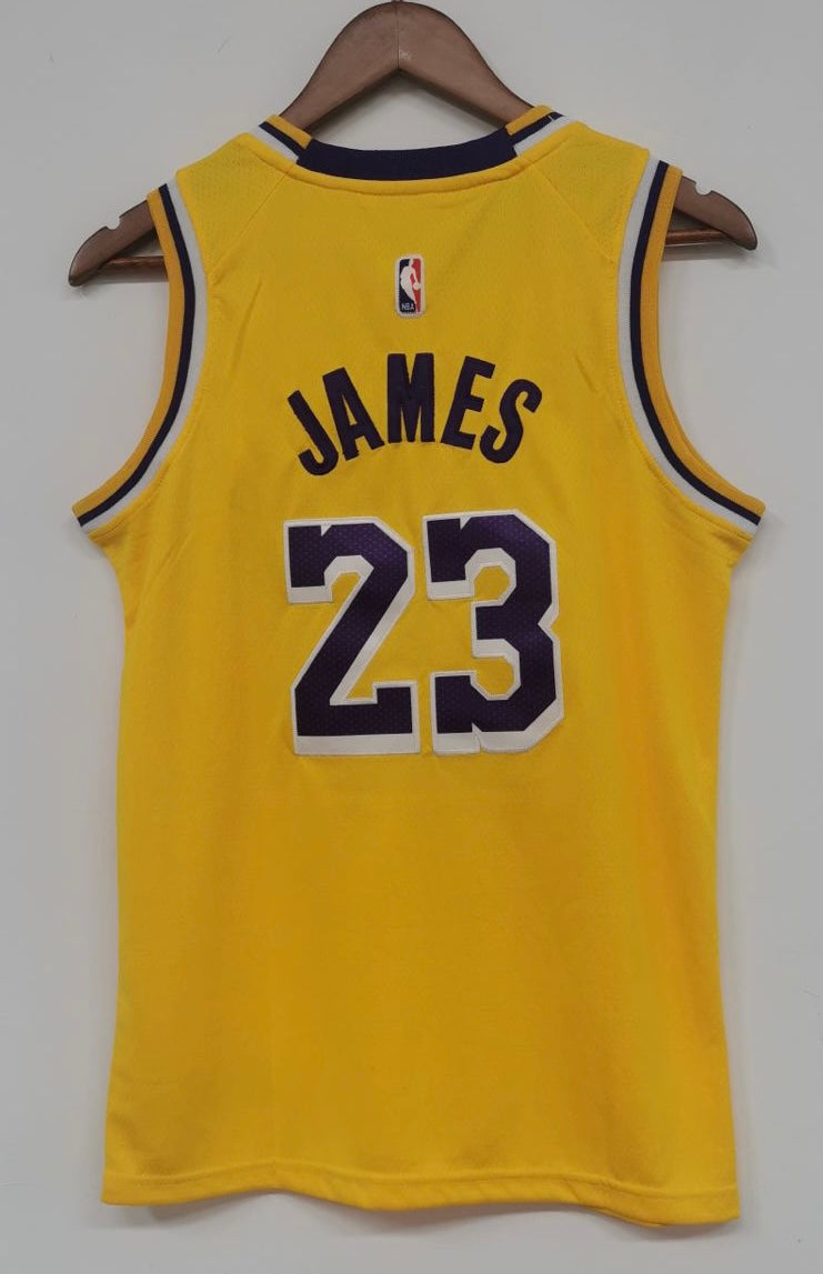 Lebron James #23 YOUTH Los Angeles Lakers jersey yellow product image 1