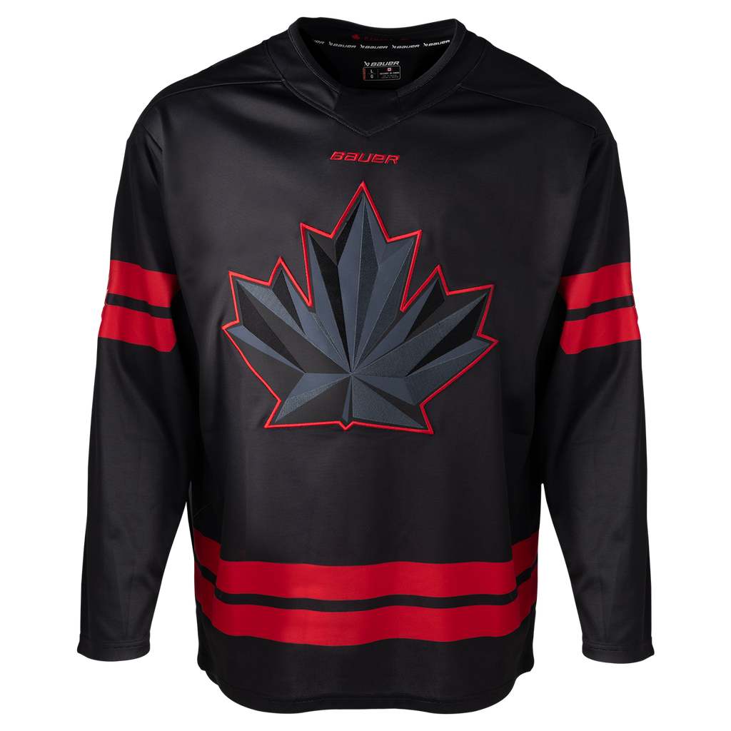 Hockey Canada IIHF Bauer Men Black 2026 Replica Jersey product image 1, provided for visual reference and product detail