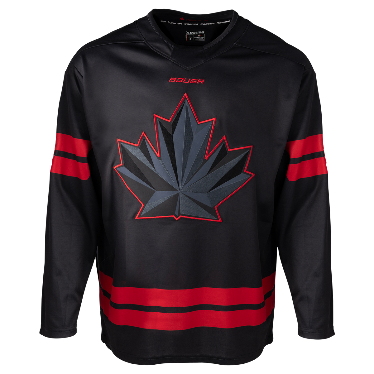Hockey Canada IIHF Bauer Men Black 2026 Replica Jersey product image 1, provided for visual reference and product detail
