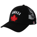 Hockey Canada IIHF Bauer Men Black Trucker Snapback product image 1, provided for visual reference and product detail review