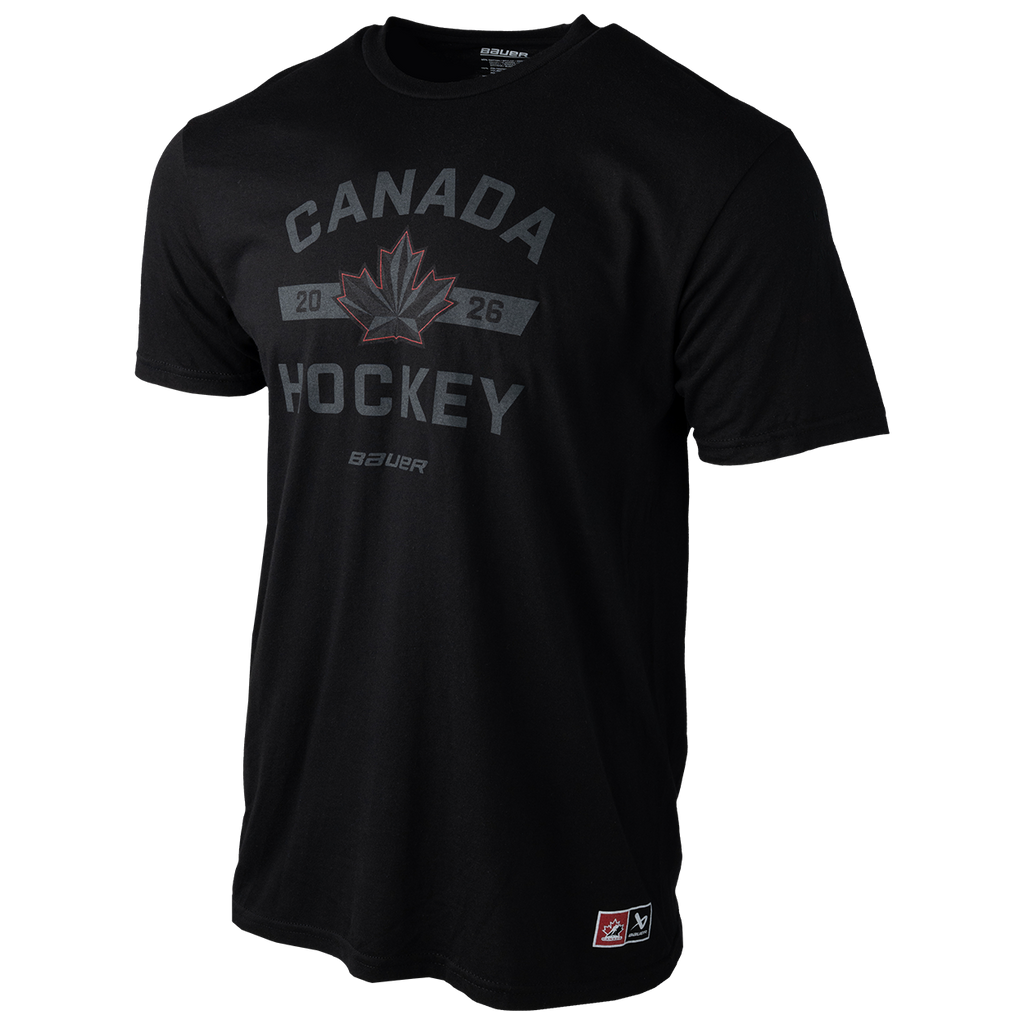 Hockey Canada IIHF Bauer Men Black Graphic T-Shirt product image 2, provided for visual reference and product detail review