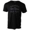 Hockey Canada IIHF Bauer Men Black Graphic T-Shirt product image 1, provided for visual reference and product detail review