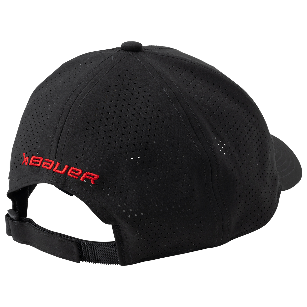 Hockey Canada IIHF Bauer Men Black Performance All Black Adjustable Hat product image 2, provided for visual reference and