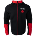 Hockey Canada IIHF Bauer Men Black Performance Full Zip Hoodie product image 1, provided for visual reference and product