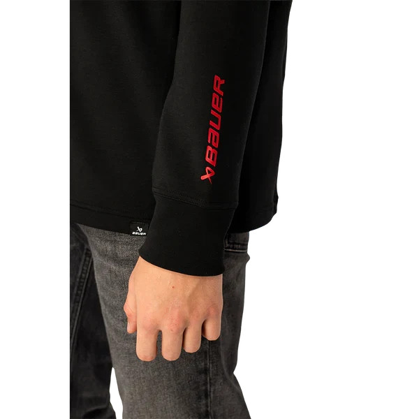 Hockey Canada IIHF Bauer Men Black Premium Pullover Hoodie product image 3, provided for visual reference and product detail