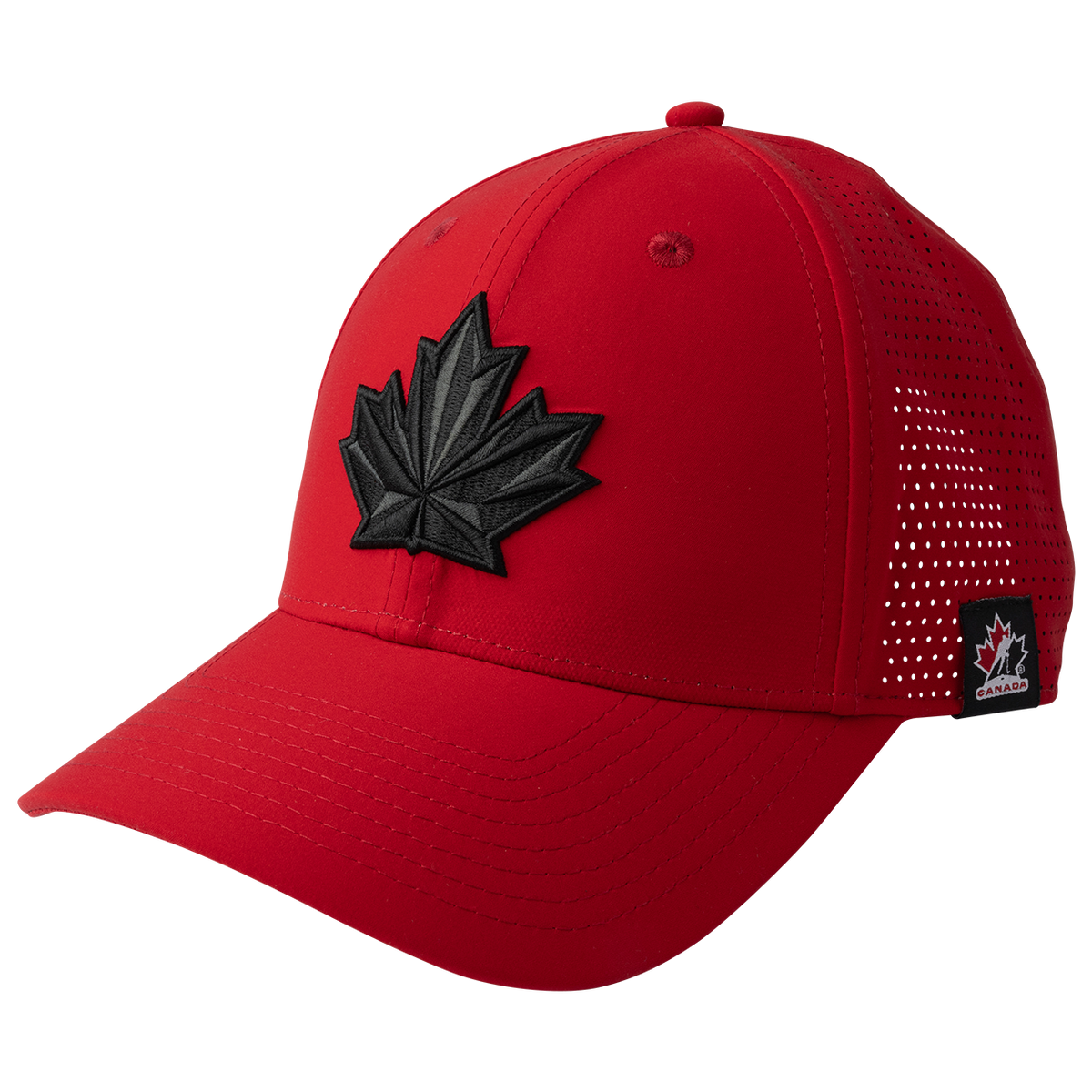 Hockey Canada IIHF Bauer Men Red Performance Adjustable Hat product image 1, provided for visual reference and product
