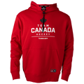 Hockey Canada IIHF Bauer Men Red Stacked Pullover Hoodie product image 1, provided for visual reference and product detail