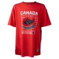 Hockey Canada IIHF Bauer Youth Red Puck T-Shirt product image 1, provided for visual reference and product detail review
