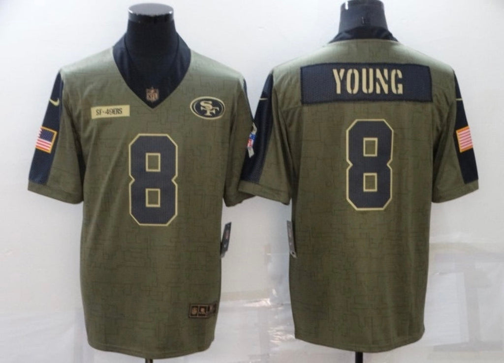 Steve Young San Francisco 49ers military salute to service product image 1