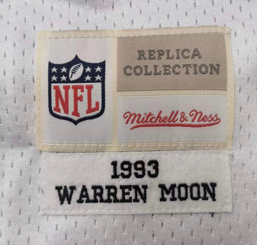 Warren Moon 1993 Houston Oilers Official NFL Mitchell & product image 3