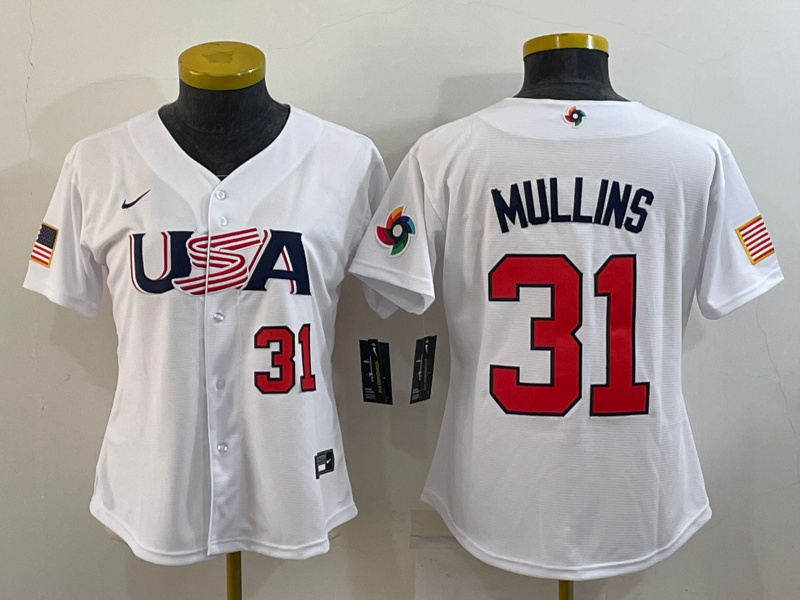 Cedric Mullins Team USA Baseball jersey Nike white product image 1