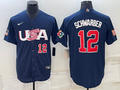 Kyle Schwarber Team USA Baseball Jersey Nike blue product image 1