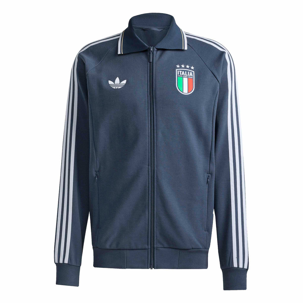 Italy National Team FIFA Adidas Men Blue Anthem Jacket product image 6, provided for visual reference and product detail