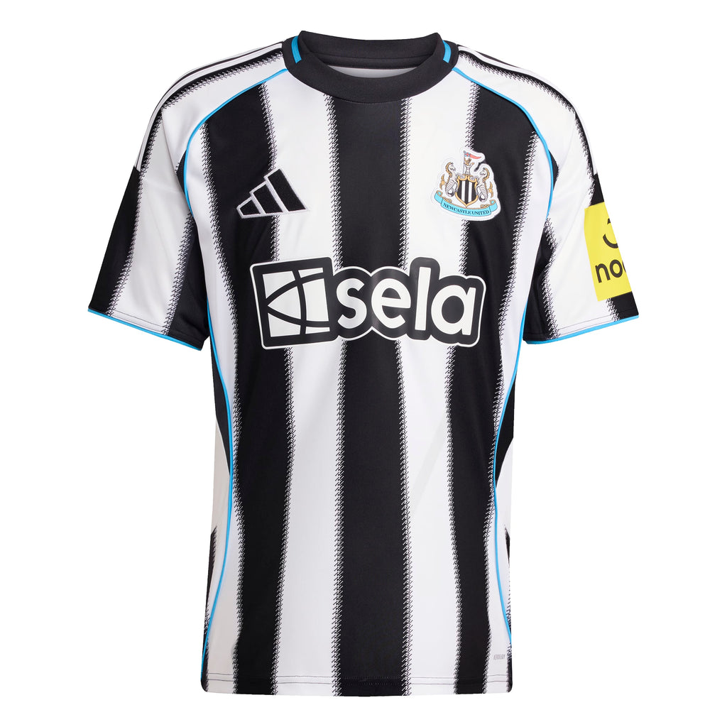 Newcastle United FC EPL Adidas Men White 2025/26 Home Replica Jersey product image 1, provided for visual reference and