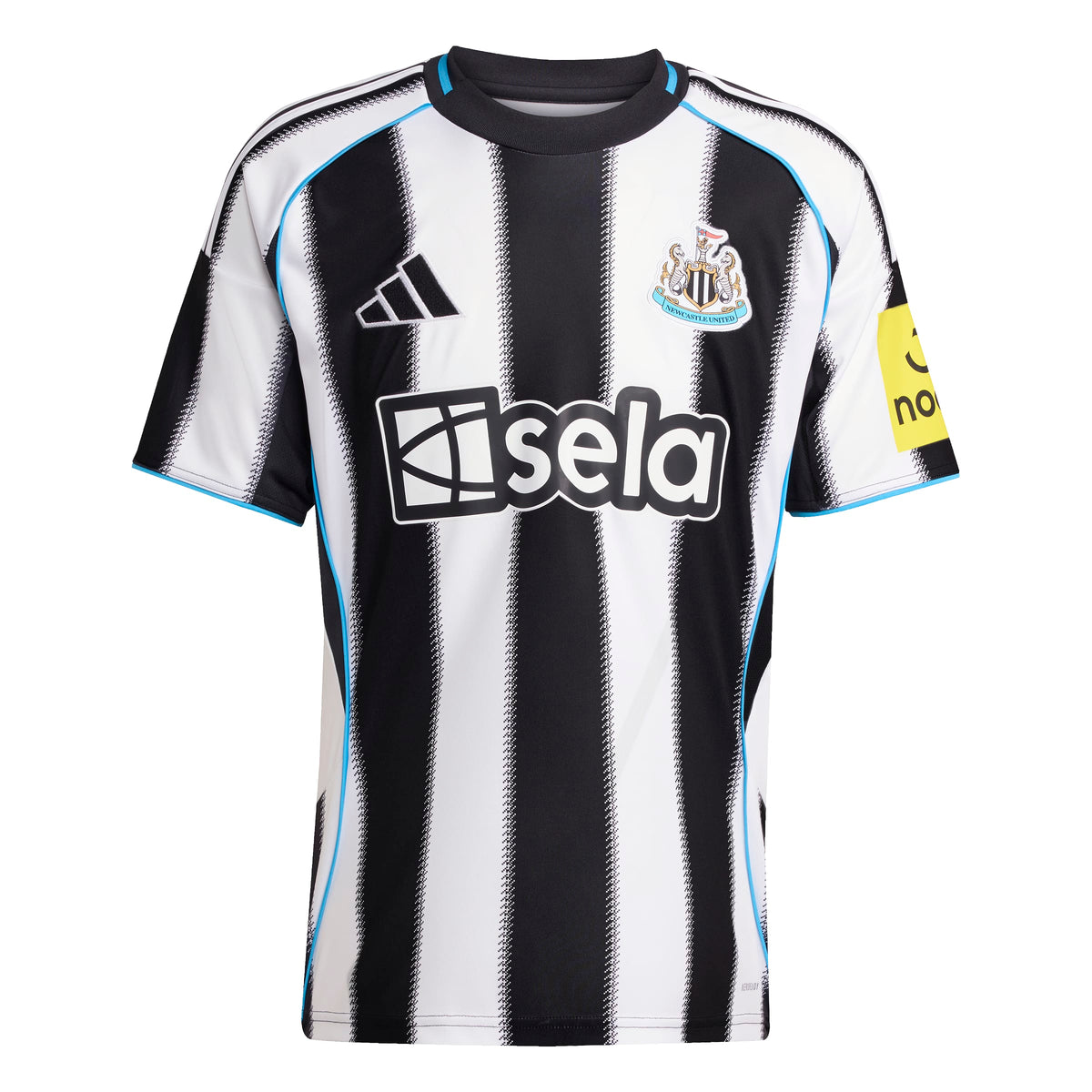Newcastle United FC EPL Adidas Men White 2025/26 Home Replica Jersey product image 1, provided for visual reference and