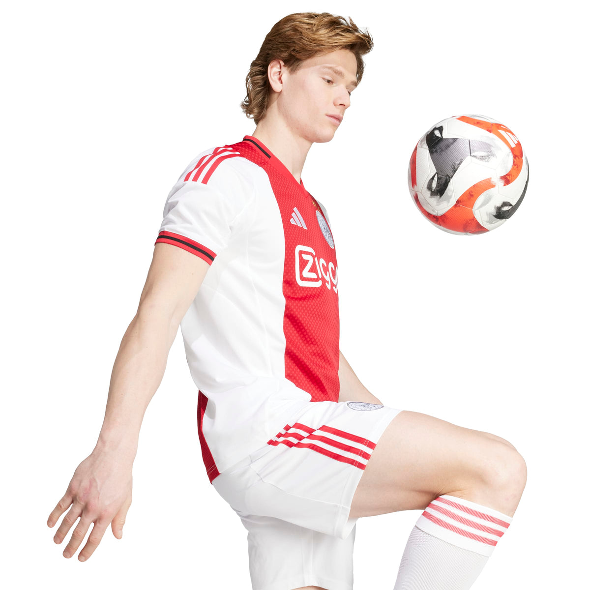 Ajax Eredivisie Adidas Men Red 2025/26 Home Replica Jersey product image 6, provided for visual reference and product detail