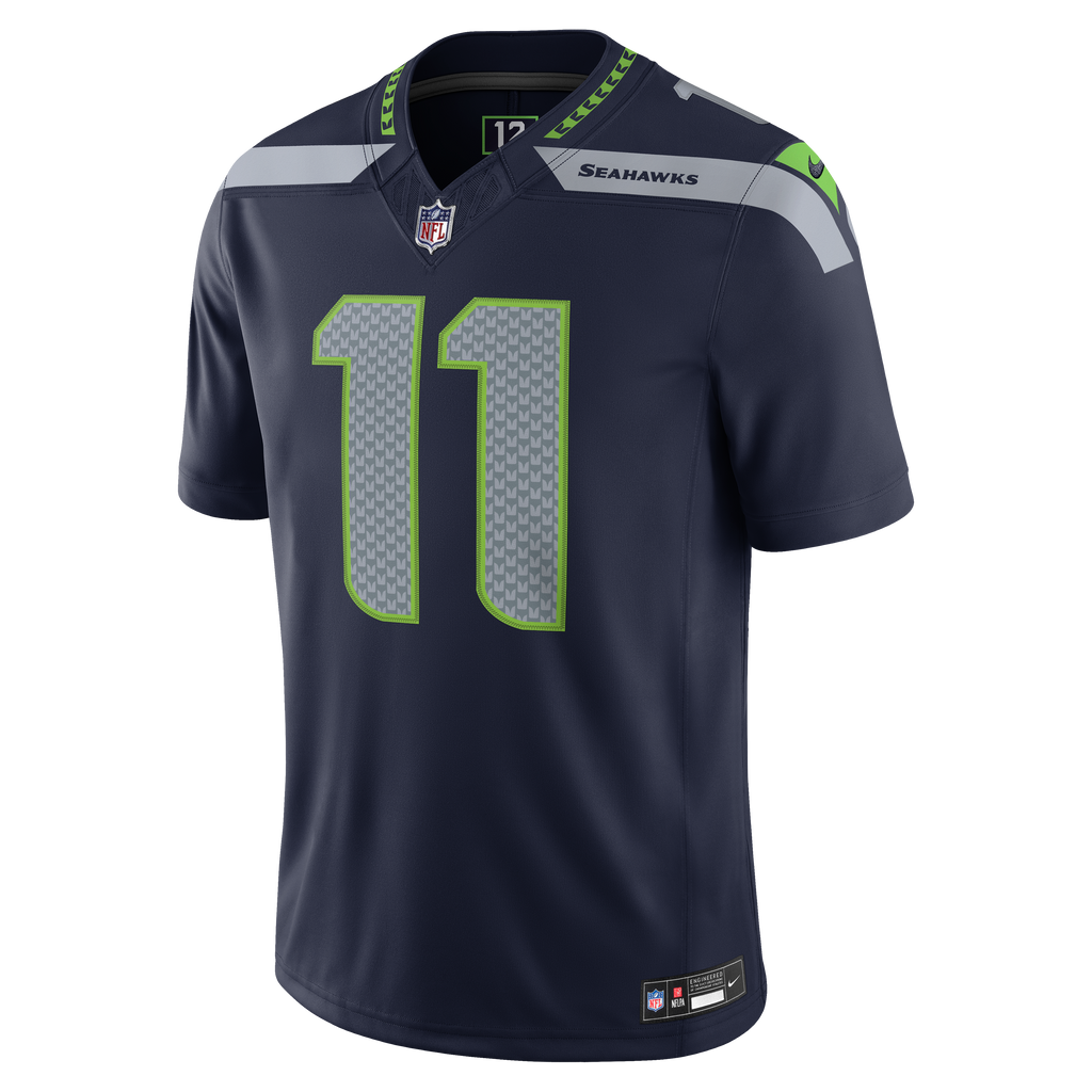 Jaxon Smith-Njigba Seattle Seahawks NFL Nike Men Purple Vapor F.U.S.E. Limited Player Sewn Jersey product image 2, provided