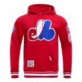 Montreal Expos MLB Pro Standard Men Red Cooperstown Retro Classic Pullover Hoodie product image 1, provided for visual