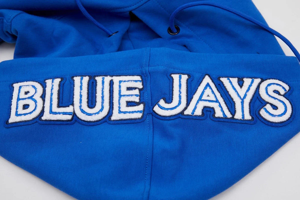 Toronto Blue Jays MLB Pro Standard Men Royal Blue Chenille Classic Pullover Hoodie product image 9, provided for visual