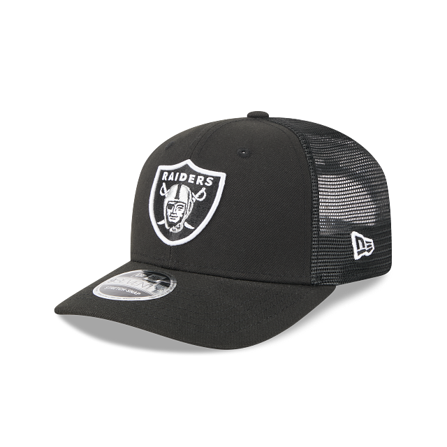 Las Vegas Raiders NFL New Era Men Black 9Seventy Stretch Trucker Snapback product image 1, provided for visual reference and
