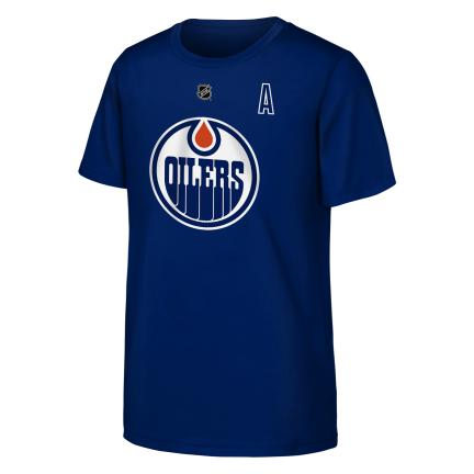 Leon Draisaitl Edmonton Oilers NHL Outerstuff Youth Navy Player T-Shirt product image 2, provided for visual reference and