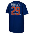 Leon Draisaitl Edmonton Oilers NHL Outerstuff Youth Navy Player T-Shirt product image 1, provided for visual reference and
