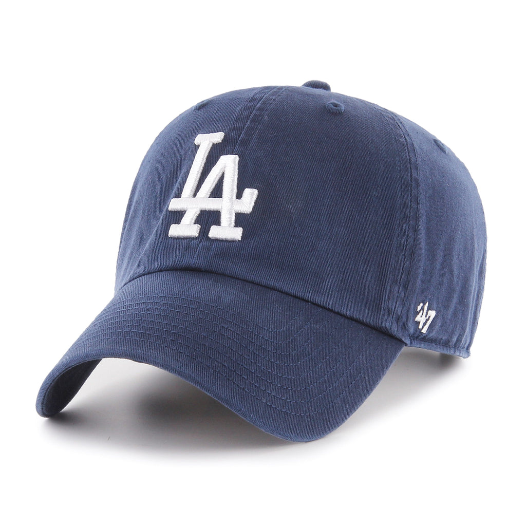 Los Angeles Dodgers MLB 47 Brand Men Navy Clean Up Adjustable Hat product image 1, provided for visual reference and product