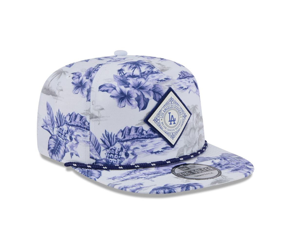 Los Angeles Dodgers MLB New Era Men White Cord Golfer Printed Snapback product image 3, provided for visual reference and