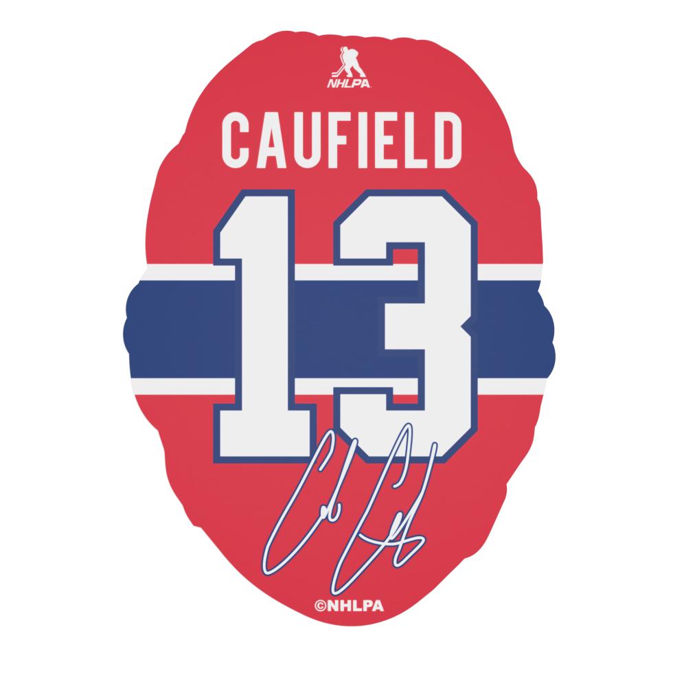 Cole Caufield #13 Montreal Canadiens NHL FanFave FaceChain Gold Necklace product image 2, provided for visual reference and