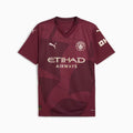 Manchester City EPL Puma Men Red 2024/25 Third Replica Jersey product image 1, provided for visual reference and product