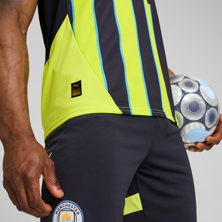 Manchester City EPL Puma Men Yellow/Navy 2024/25 Replica Jersey product image 7, provided for visual reference and product