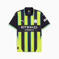Manchester City EPL Puma Men Yellow/Navy 2024/25 Replica Jersey product image 1, provided for visual reference and product