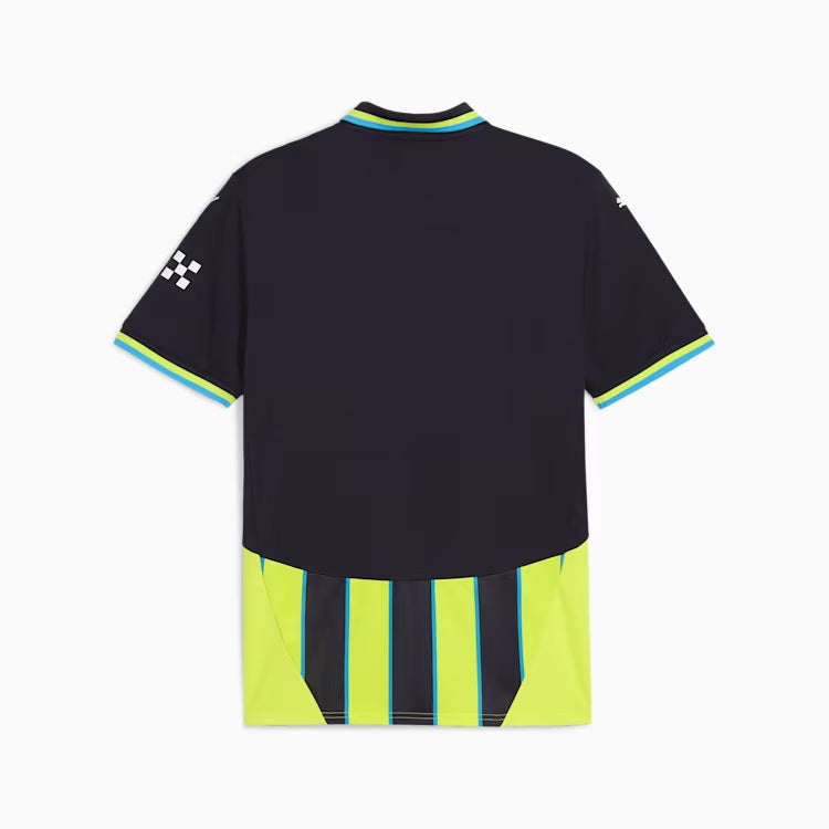 Manchester City EPL Puma Men Yellow/Navy 2024/25 Replica Jersey product image 2, provided for visual reference and product